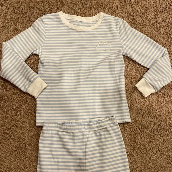 Morgan Lane Mini striped blue and white pajamas, size 6 kids - Picture 2 of 4
